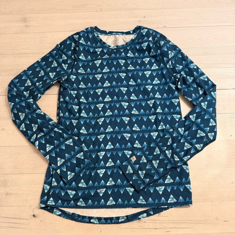 Terramar kids blue mountain triangle baselayer‎ top youth large